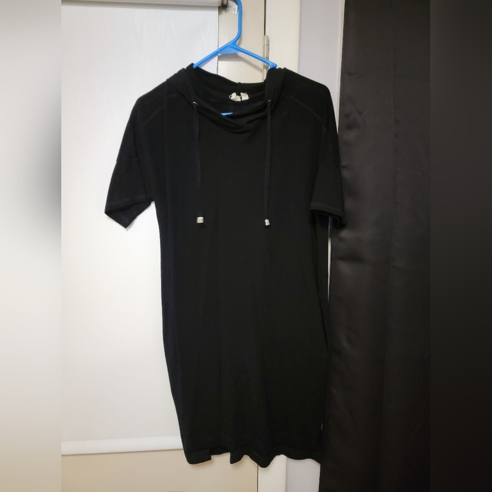 Black mini sweater dress. Size M